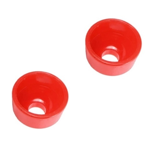 Jeep Wrangler JK red polyurethane Tie Rod Dust Boots 2pcs. Set Prothane 07-18