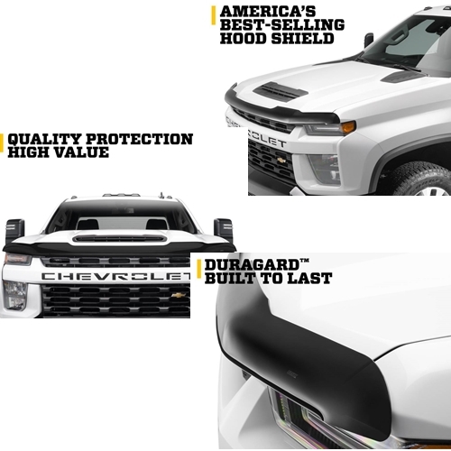 Jeep Wrangler JK High Profile Hood Shield Deflector Smoke Husky Liners 07-18