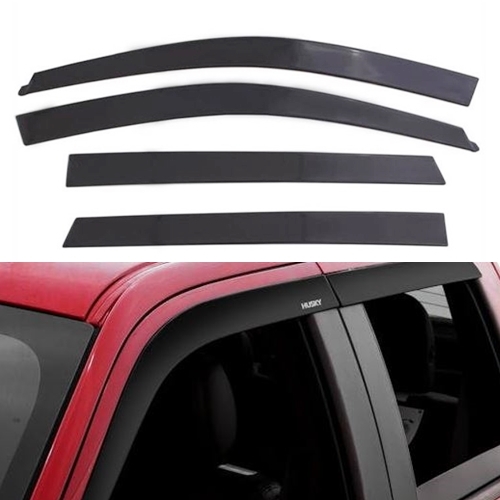 Jeep Wrangler JK 4door Low Profile Dark Smoke Side Window Deflectors Husky Liners 08-17
