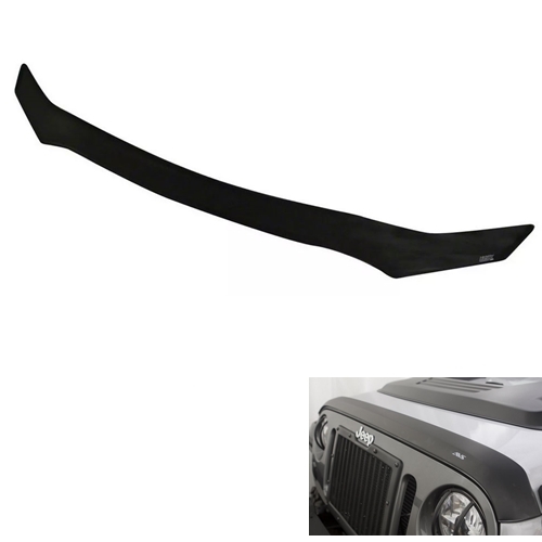 Jeep Wrangler JK Low Profile Hood Shield Deflector Matte Black Husky Liners 07-18