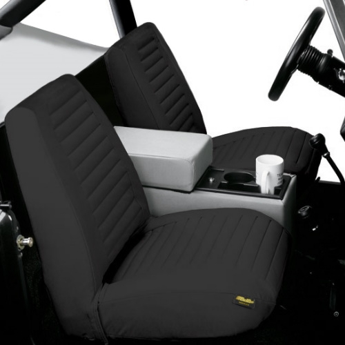 Jeep CJ CJ5 CJ7 seat covers front seat cover black Low back Bestop 65-80