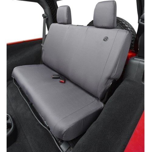 Jeep Wrangler JK 2-door seat cover rear seat gray denim Bestop 07-16