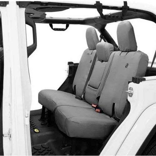 Jeep Wrangler JL 4-door seat covers rear seat cover without center armrest Charcoal Gray Bestop 18-