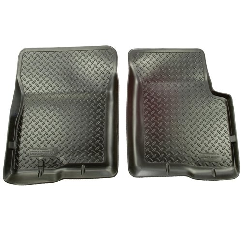Jeep CJ 2 piece Set Floorliner front Row black Classic Style Husky Liners 76-86