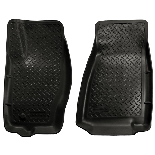 Jeep Grand Cherokee WH WK 2er Set Fussmatten Gummimatten vorne Schwarz Classic Style Husky Liners 05-10