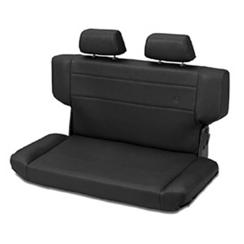 Jeep Wrangler TJ Seat Rear Seat Bench Folding incl. Headrests Black Denim Bestop 96-06