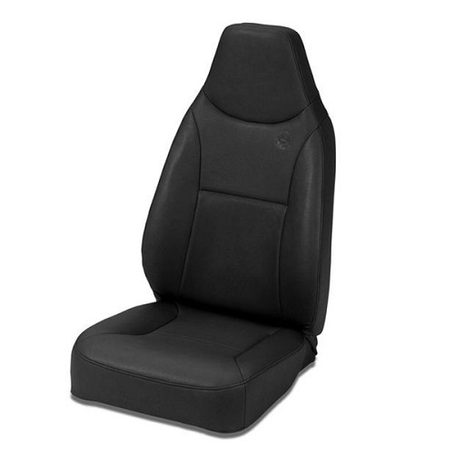 Jeep Wrangler YJ Standard Seat Replacement Seat Front Trailmax II Black Crush Bestop 87-95