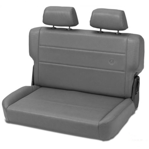 Jeep CJ Wrangler YJ Rear Seat & Seat Bench incl. Head Rests Charcoal