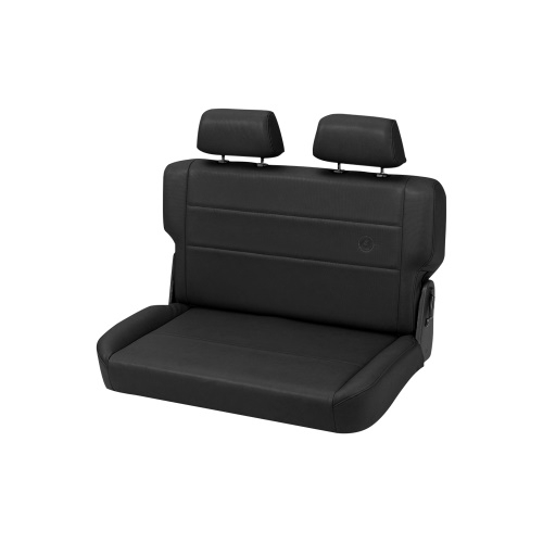Jeep Wrangler YJ rear seat bench rear seat seat incl. headrests Black Denim Bestop 87-95