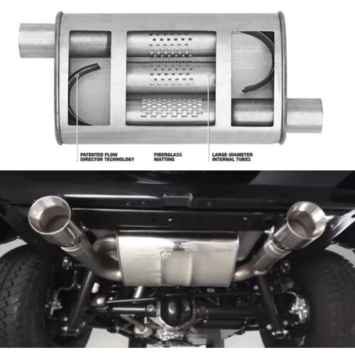 Jeep Wrangler JK 3,8 & 3,6 ltr. Premium Super Turbo™ Muffler Dynomax 07-18