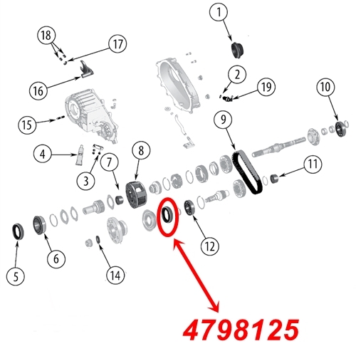 Jeep Cherokee Liberty KJ front Output Seal NVG241 NV241 Transfer Case 02-07