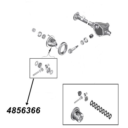 Jeep Grand Cherokee ZJ ZG Differential Gear Set Standard Dana 44 rear axle Spicer 94-98