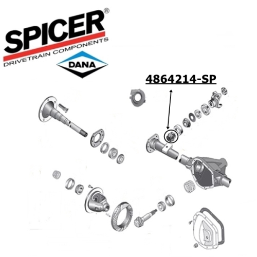 Jeep Grand Cherokee WJ WG Drive Pinion Spacer for Dana 44 rear axle Spicer 99-04