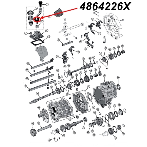 Jeep Wrangler TJ Shift Retainer Seal AX15 manual Transmission 96-99