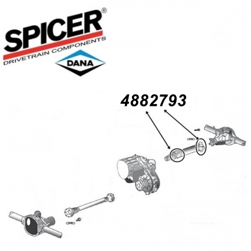 Jeep Grand Cherokee WJ WG Kreuzgelenk hintere Kardanwelle nicht abschmierbar 82 x 27mm Spicer 99-04
