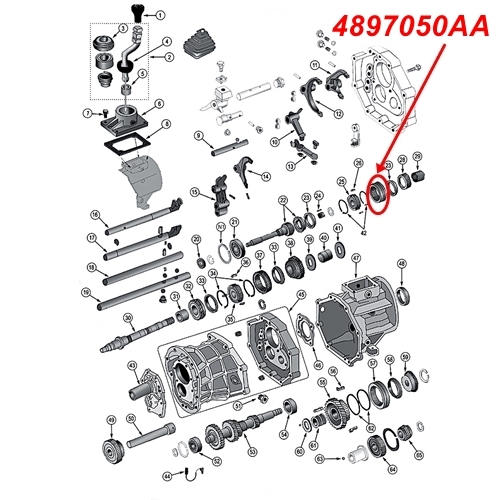 Jeep Wrangler TJ 3rd & 4th Gear Synchro Sleeve AX15 manual Transmission 98-99