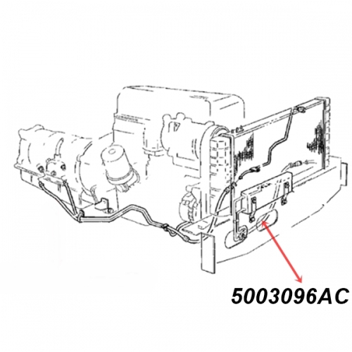 Jeep Cherokee XJ 4,0 ltr. Automatic Transmission Oil Cooler Line