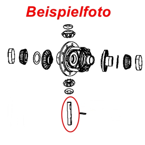 Jeep Wrangler JK Differential Mittelbolzen Bolzen Dana 30 Vorderachse Spicer 07-18