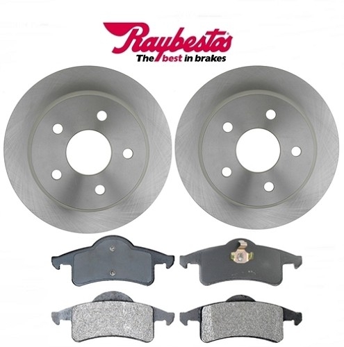 Jeep Grand Cherokee WJ WG set rear brake discs with brake pads Raybestos year 99-04