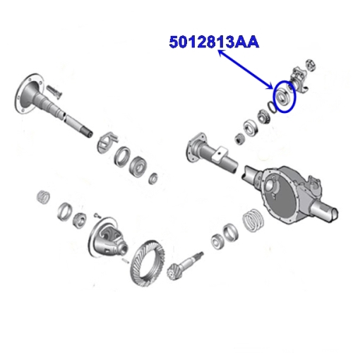 Jeep Grand Cherokee WJ WG Pinion Seal Dana 35 rear axle Spicer 9904