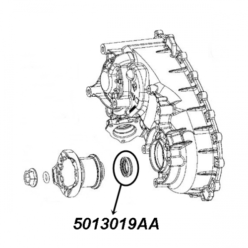 Jeep Gladiator JT rear Output Shaft Seal Transfer Case MP1622C & MP3022 19-