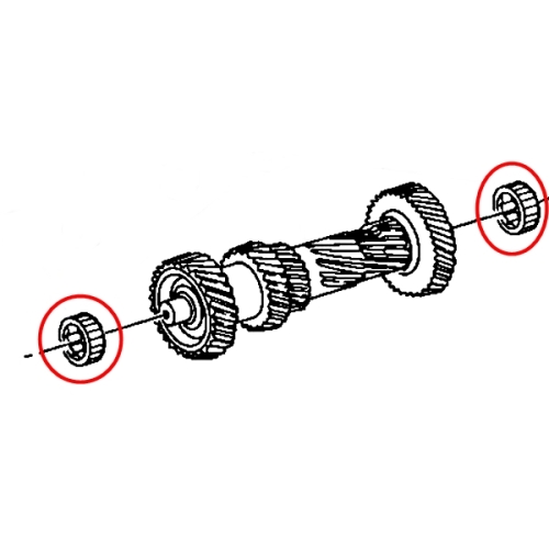 Jeep Wrangler TJ one Cluster Gear Bearing NV2550 5-Gear manual Transmission 03-04