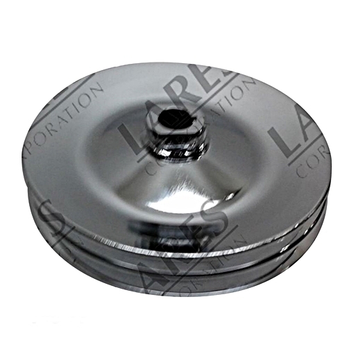 Jeep CJ 3,8 & 4,2 ltr. Chrome Double V-Belt Pulley for Power Steering Pump 72-86