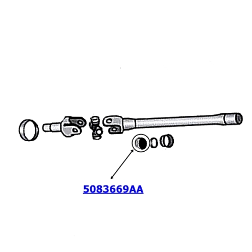 Jeep Wrangler JK Kuststoff Staubscheibe Antriebswelle innen Dana 30 VA Spicer 07-18