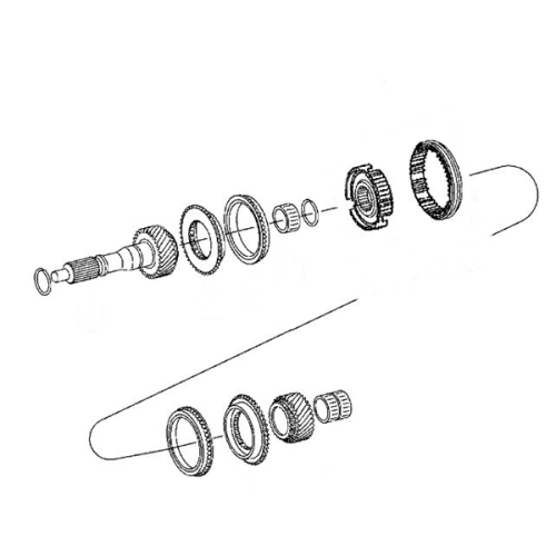 Jeep Wrangler TJ rear Input Shaft Bearing NSG370 6gear manual