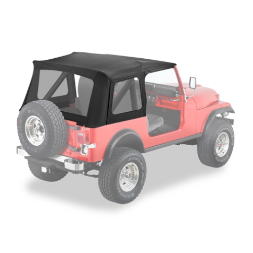 Jeep Wrangler TJ Verdeck Ersatz Verdeckhülle für Stahltüren Black Denim Bestop 96-02