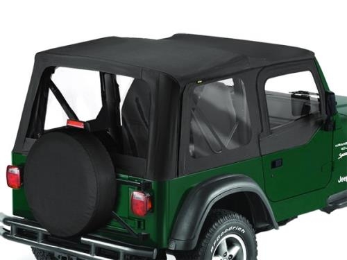 Jeep Wrangler TJ Convertible Top Replacement Cover incl. Window for Original Convertible Top Black Diamond Bestop 03-06