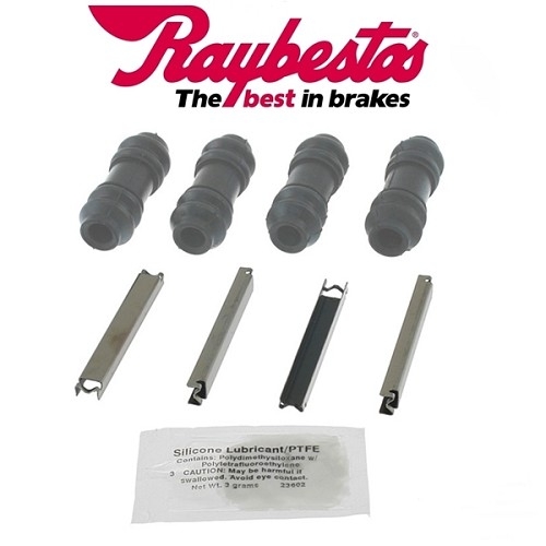 Jeep Commander XH XK Satz Manschette mit Gleitschienen Anti Ratter Clip für Bremssattel hinten Raybestos 06-10