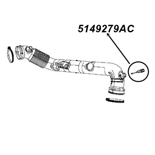 Jeep Compass MP 2,4 ltr. Air Charge Temperature Sensor Standard 17