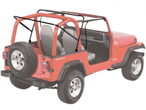 Jeep CJ CJ7 Supertop Softtop with clear windows Black Denim Bestop 76-86