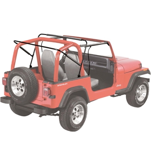 Jeep CJ CJ7 Supertop soft top hood incl. divisible doors Spice Denim Bestop 80-86
