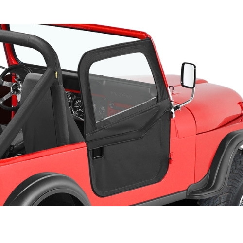 Jeep CJ CJ7 split 2-piece doors Supertop Doors Black Crush Bestop 76-80