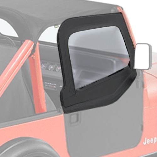 Jeep Wrangler YJ Window Kit for Element High Rock Half Doors Black Denim 87-95