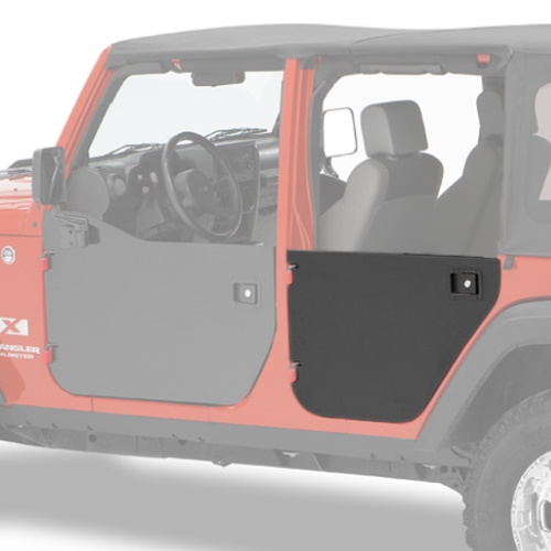 Jeep Wrangler JK Unlimited Trim Door Panel Set Rear for Element Half Doors Door Frame 07-18