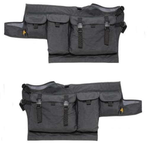 Jeep Wrangler YJ Bags Storage Bags Set for Element High Rock Half Doors Black Denim 87-95