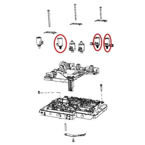 Jeep Wrangler JK Solenoid Valve Control Valve NAG1 DGJ W5A580 Automatic Transmission 11-18