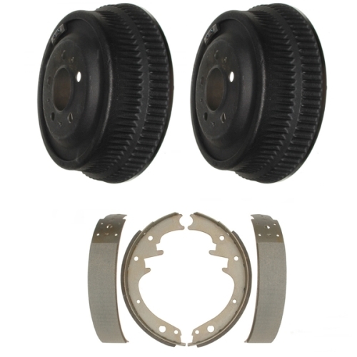 Jeep Wrangler YJ Cherokee XJ Set Rear Brake Drums with rear Brake Shoes 84-89