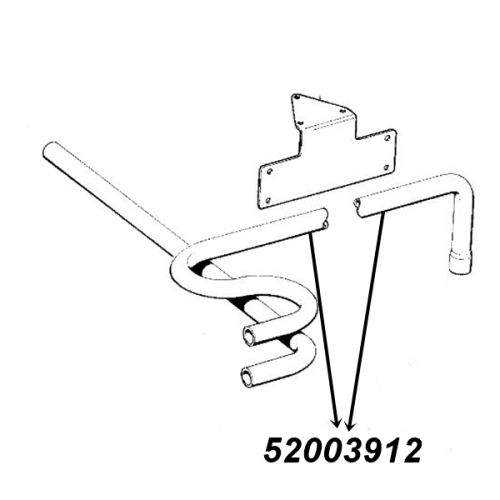 Jeep Wrangler YJ 2,5 ltr. HVAC Heater Molded Hose Inlet Gates 87-90