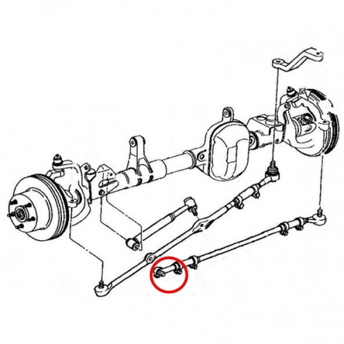 Jeep Grand Cherokee ZJ ZG 4,0 ltr. Premium Spurstangenkopf zur Schubstange rechts LHD 93-98