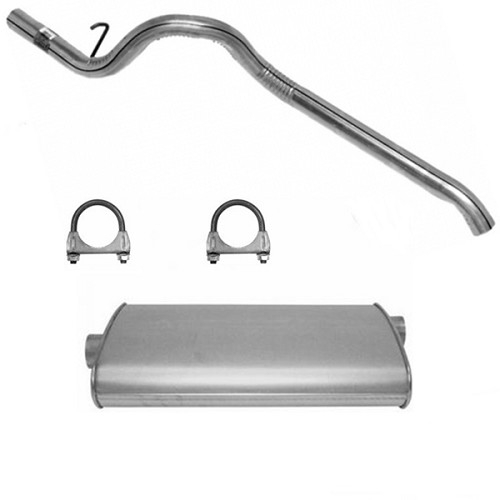 Jeep Cherokee XJ 2,5 & 4,0 ltr. Single Cat-Back Exhaust System with Muffler Ø 2,25" 86-95