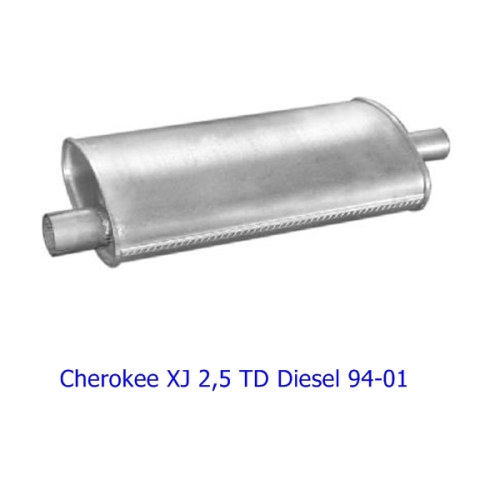 Jeep Cherokee XJ 2,5 ltr. Turbo Diesel Auspuff Endtopf Schalldämpfer 94-01
