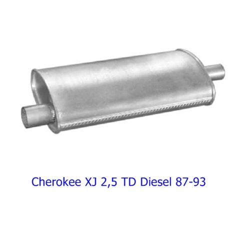 Jeep Cherokee XJ 2,5 Turbo Diesel rear Exhaust Muffler 87-93