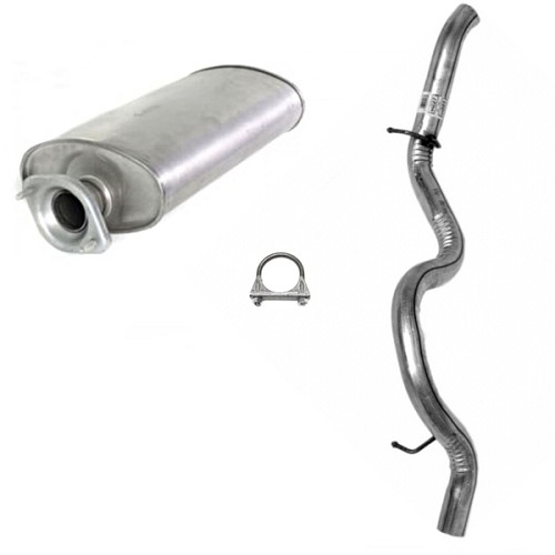 Jeep Wrangler TJ 2,4 ltr. rear Exhaust Muffler with Tailpipe 03-06