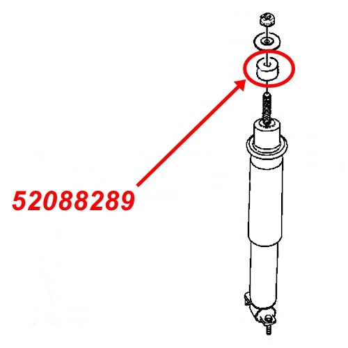 Jeep Grand Cherokee WJ WG one upper Shock Absorber Grommet front Shock Absorber 99-04