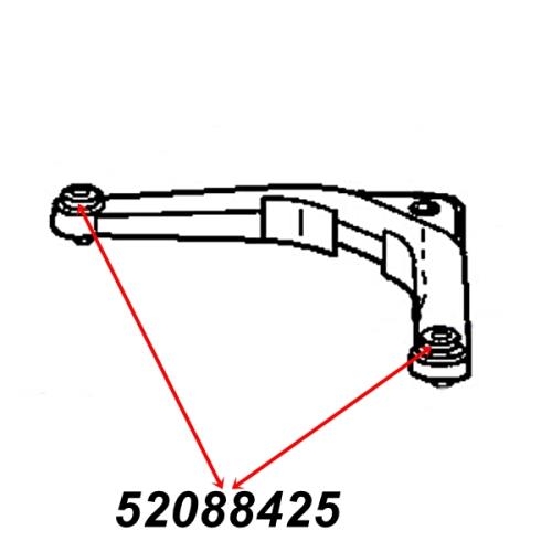 Jeep Grand Cherokee WJ WG Querlenkerbuchse Buchse außen für Querlenker hinten oben 99-04