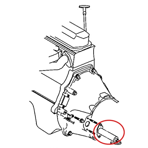Jeep Wrangler TJ 2,4 & 4,0 ltr. Clutch Slave Cylinder at the Transmission 05-06